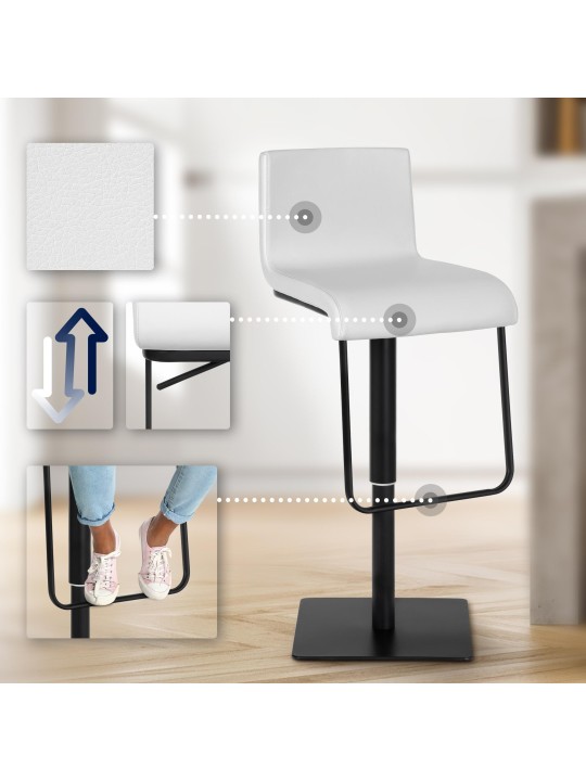 Barová stolička Limon B, biela