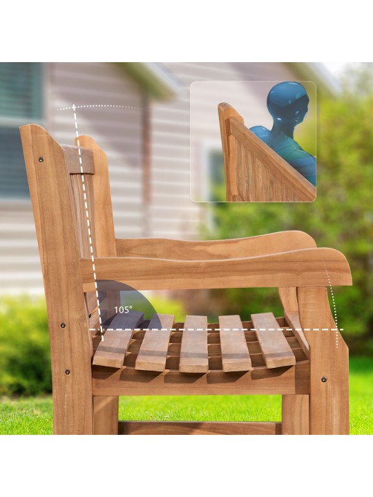 Teaková lavica Jackson V2 220 cm, teak