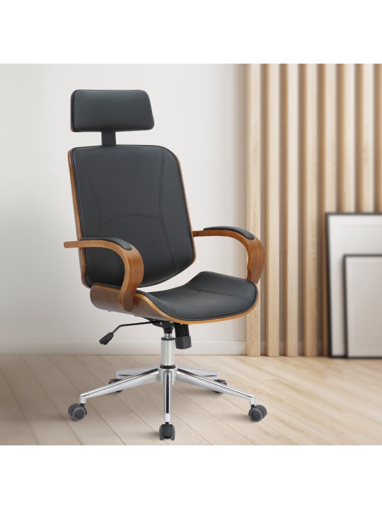 Kancelárska stolička Dayton, orech/čierna