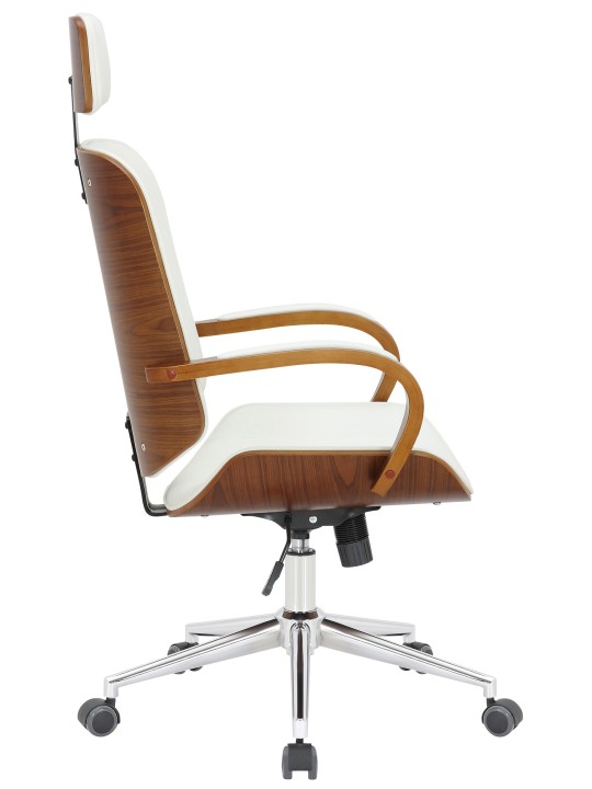 Kancelárska stolička Dayton, orech/biela