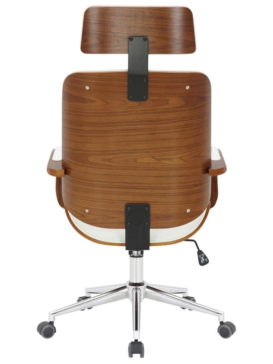 Kancelárska stolička Dayton, orech/biela