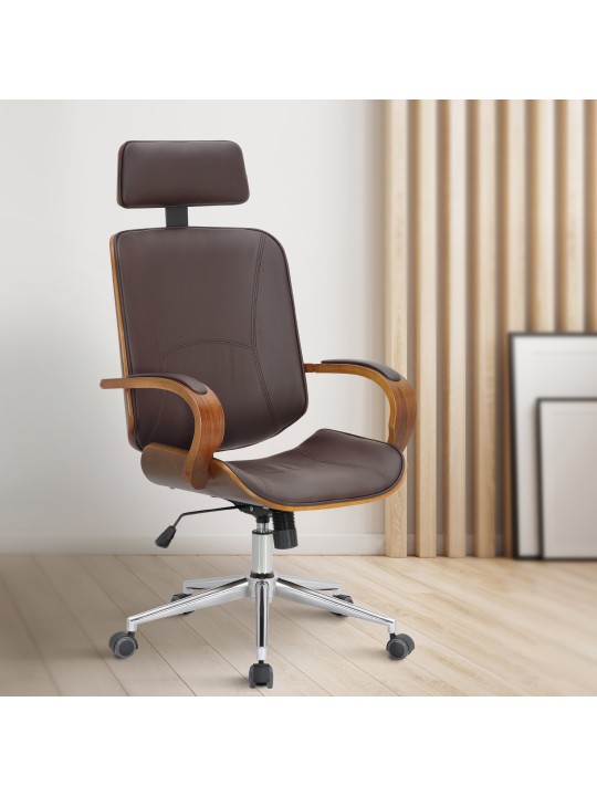 Kancelárska stolička Dayton, orech/hnedá