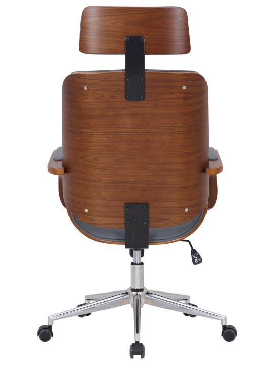 Kancelárska stolička Dayton, orech/sivá