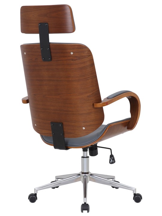 Kancelárska stolička Dayton, orech/sivá