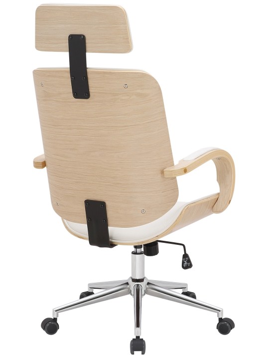 Kancelárska stolička Dayton, prírodná/biela
