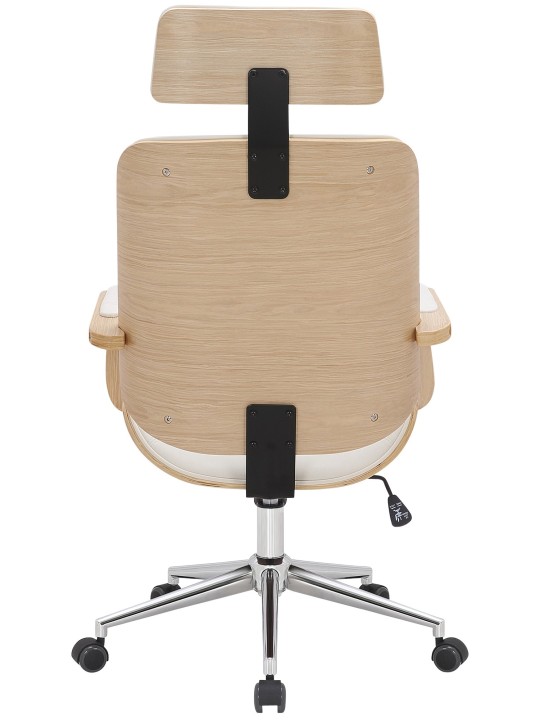 Kancelárska stolička Dayton, prírodná/biela