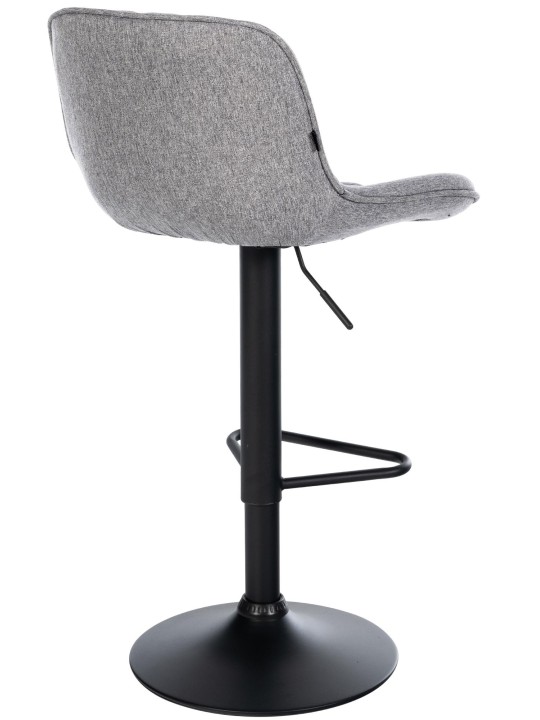 Barová stolička látka Kasson, sivá