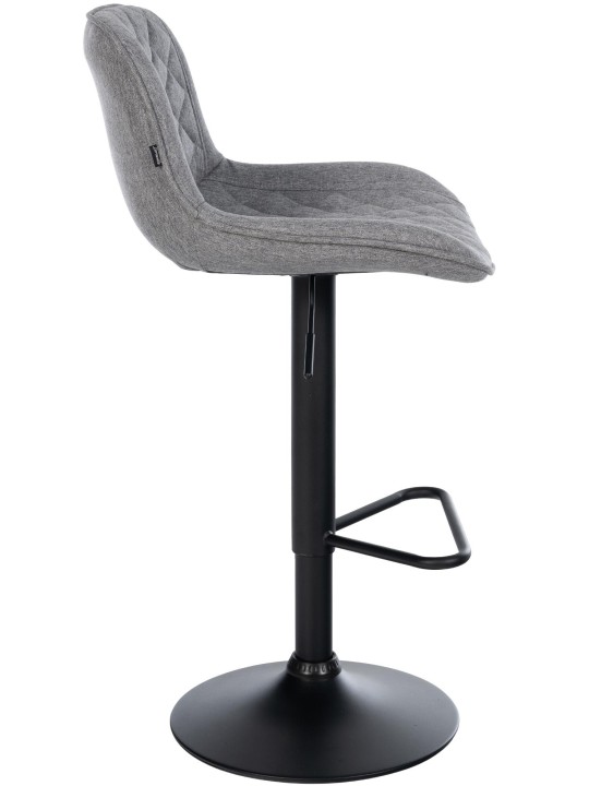 Barová stolička látka Kasson, tmavosivá