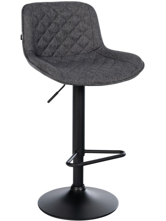Barová stolička látka Kasson, čierna
