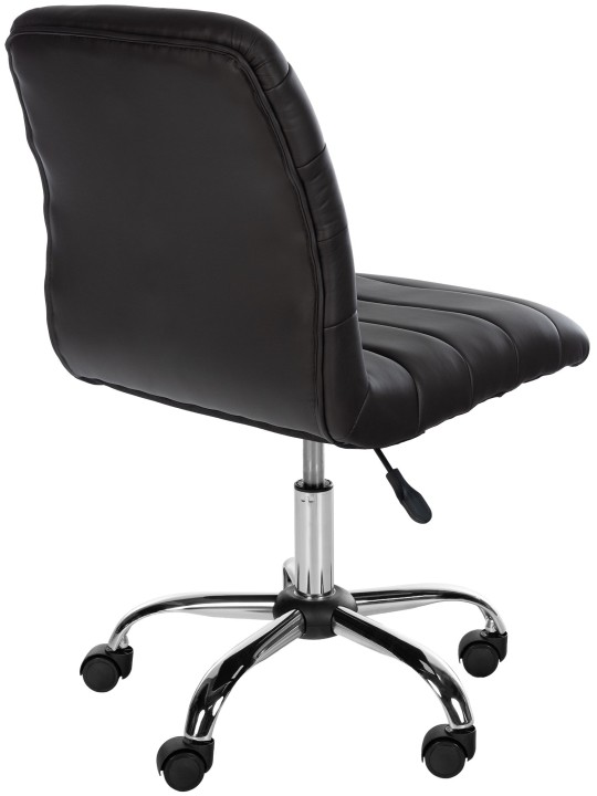 Pracovná stolička Redding z umelej kože, hnedá