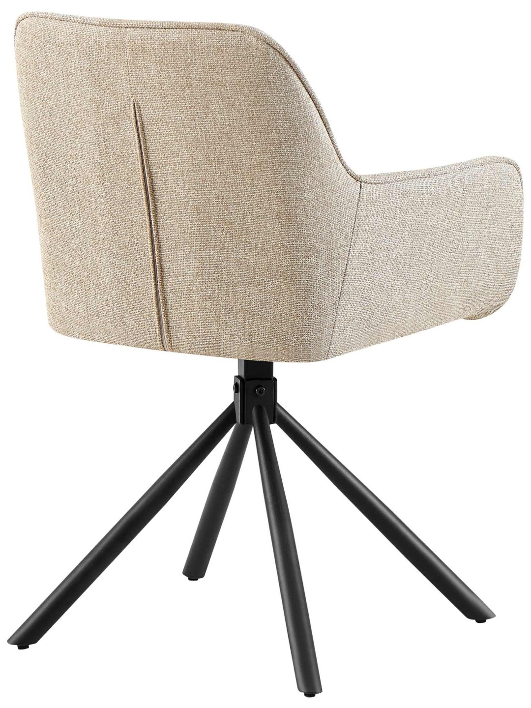 Sada 2 stoličiek látka Tipton, šedohnedá