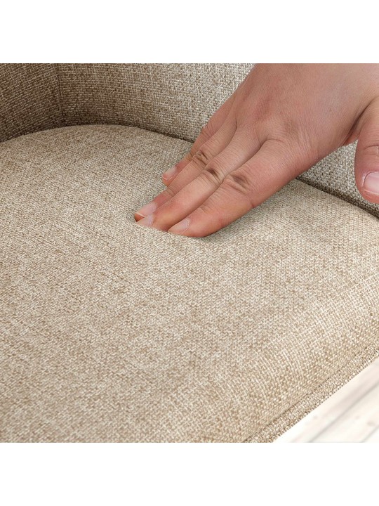 Sada 2 stoličiek látka Tipton, šedohnedá