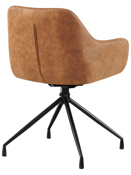 Sada 2 jedálenských stoličiek Welby Vintage, svetlohnedá