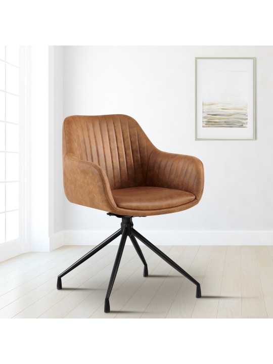 Sada 2 jedálenských stoličiek Welby Vintage, svetlohnedá