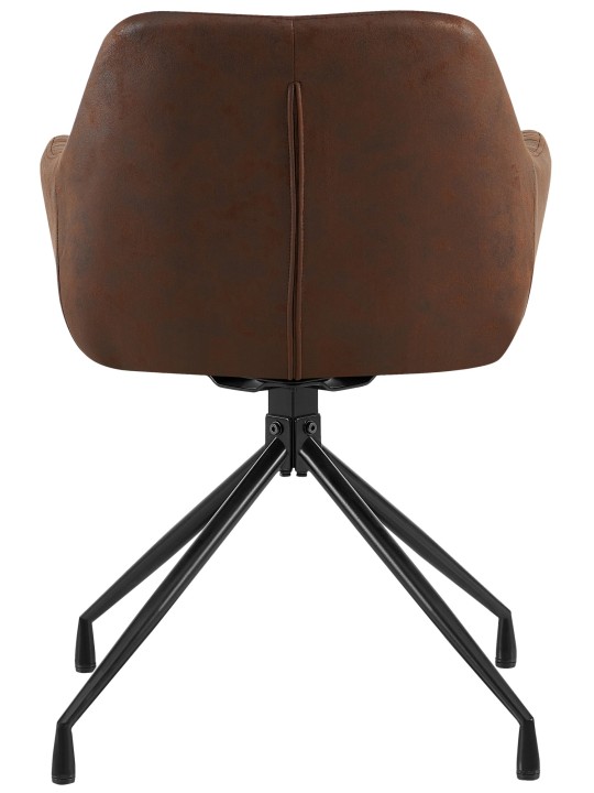 Sada 2 jedálenských stoličiek Welby Vintage, tmavohnedá