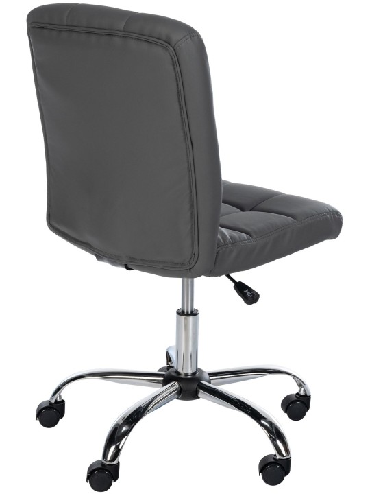 Pracovná stolička Trenton z umelej kože, sivá