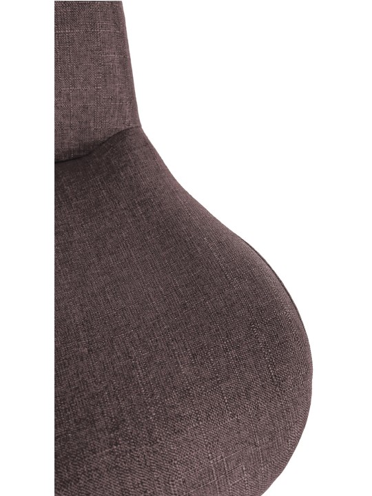 Sada 2 barových stoličiek látka Solon, tmavohnedá