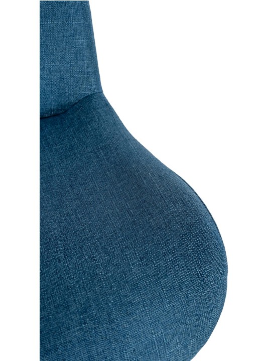 Sada 2 barových stoličiek látka Solon, modrá