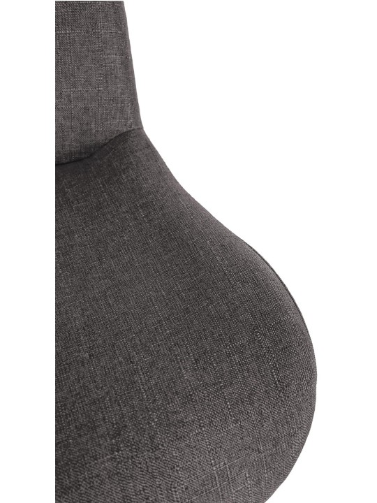 Sada 2 barových stoličiek látka Solon, tmavosivá