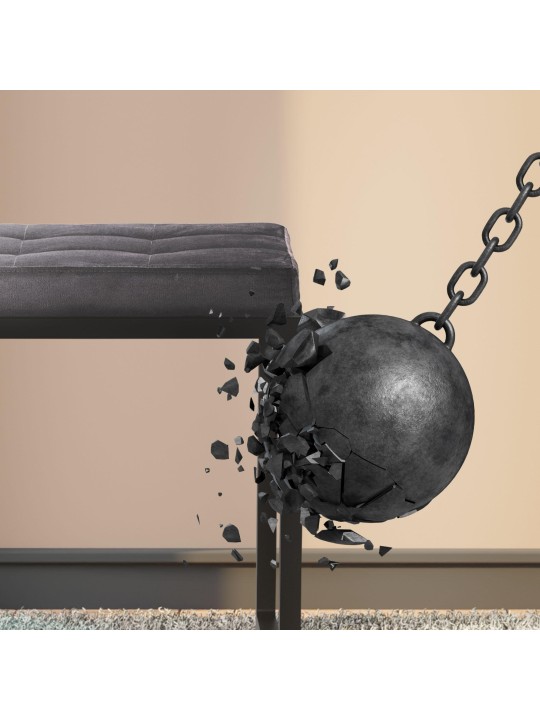 Barci B Velvet Bench, tmavosivá