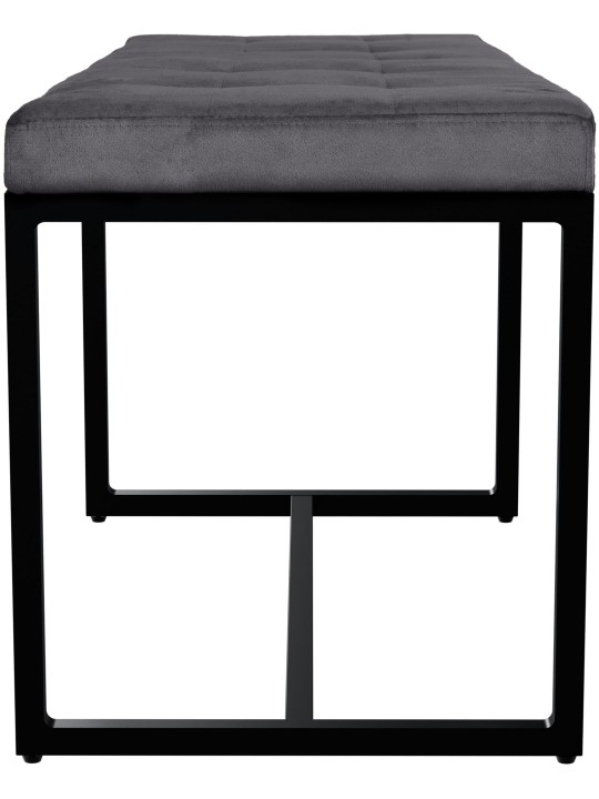 Barci B Velvet Bench, tmavosivá