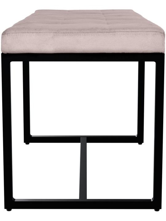 Barci B Velvet Bench, svetlosivá