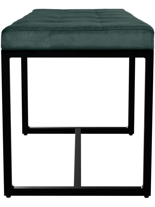 Barci B Velvet Bench, zelená