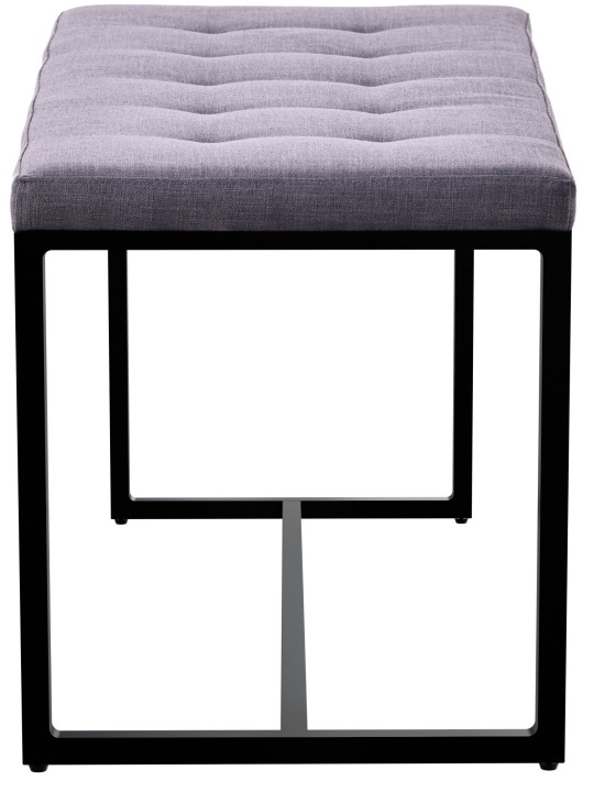 Lavička Barci B látka, tmavosivá