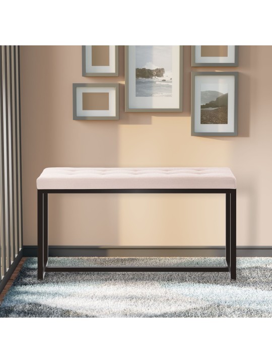 Lavička Barci B látka, krémová