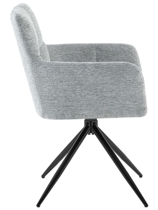 Jedálenská stolička Jonah látka, svetlosivá
