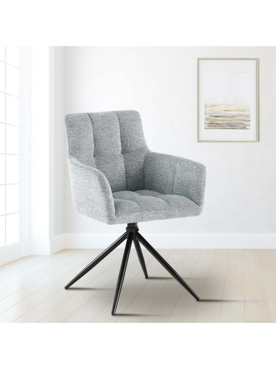 Jedálenská stolička Jonah látka, svetlosivá