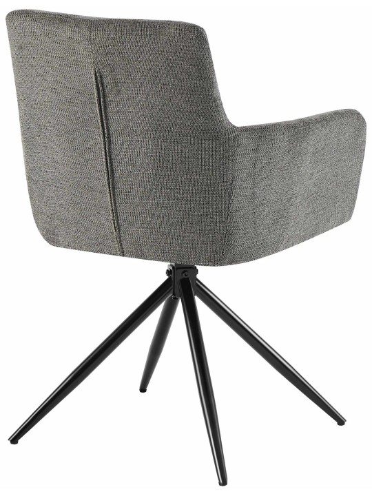 Jedálenská stolička Jonah látka, tmavosivá