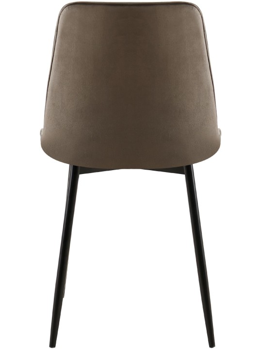 Sada 2 jedálenských stoličiek Gifford velvet, antracitová