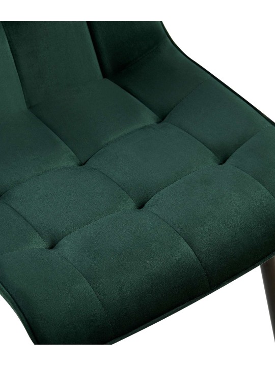 Sada 2 jedálenských stoličiek Gifford velvet, zelená