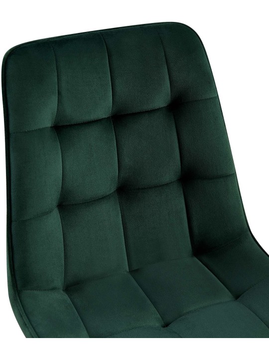 Sada 2 jedálenských stoličiek Gifford velvet, zelená