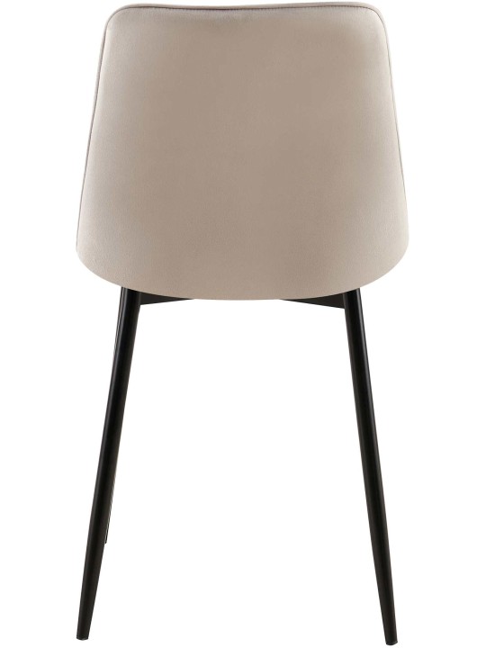 Sada 2 jedálenských stoličiek Gifford velvet, sivá