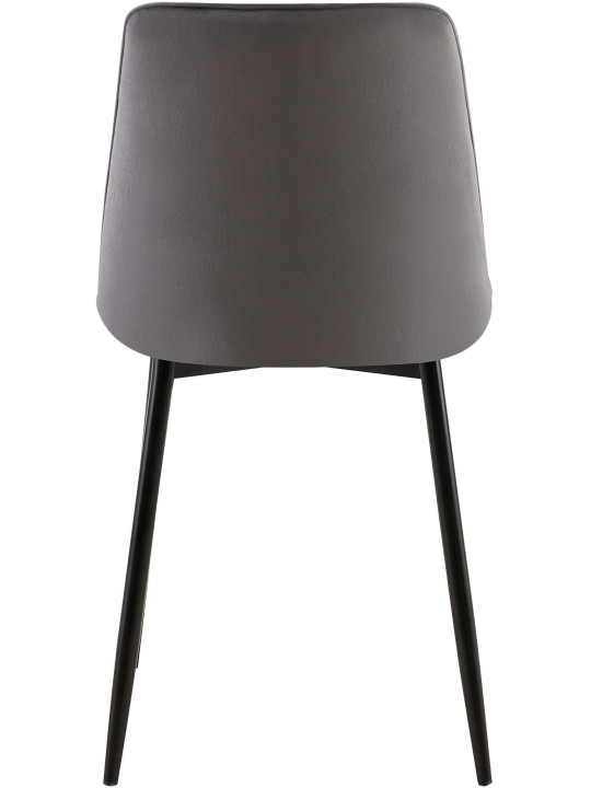 Sada 2 jedálenských stoličiek Gifford velvet, tmavosivá