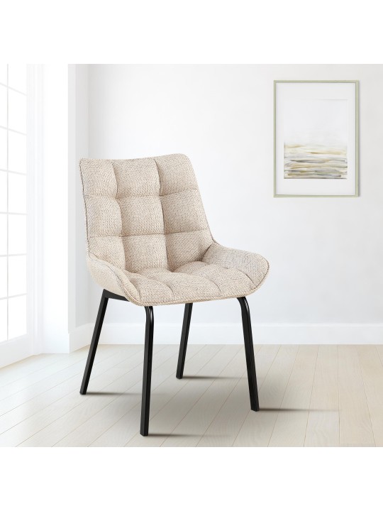 Sada 2 stoličiek látka Saranda, slonová kosť