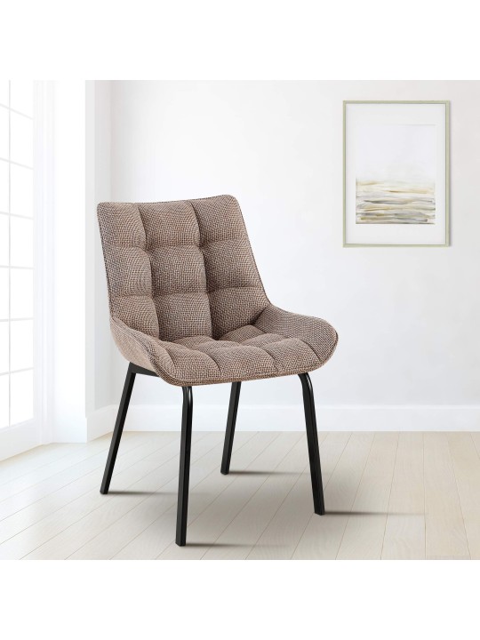 Sada 2 stoličiek látka Saranda, terakotovo hnedá