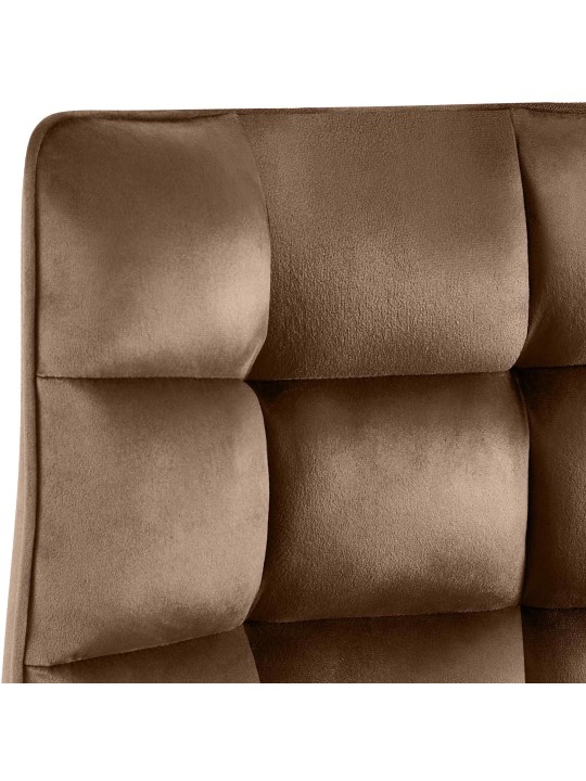 Sada 2 stoličiek Saranda velvet, hnedá