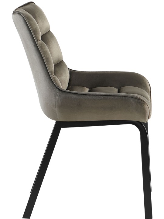 Sada 2 stoličiek Saranda velvet, antracitová