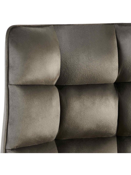 Sada 2 stoličiek Saranda velvet, antracitová