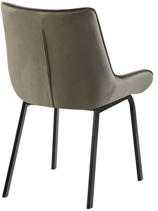 Sada 2 stoličiek Saranda velvet, antracitová