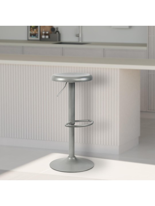 Barová stolička Williston, strieborná