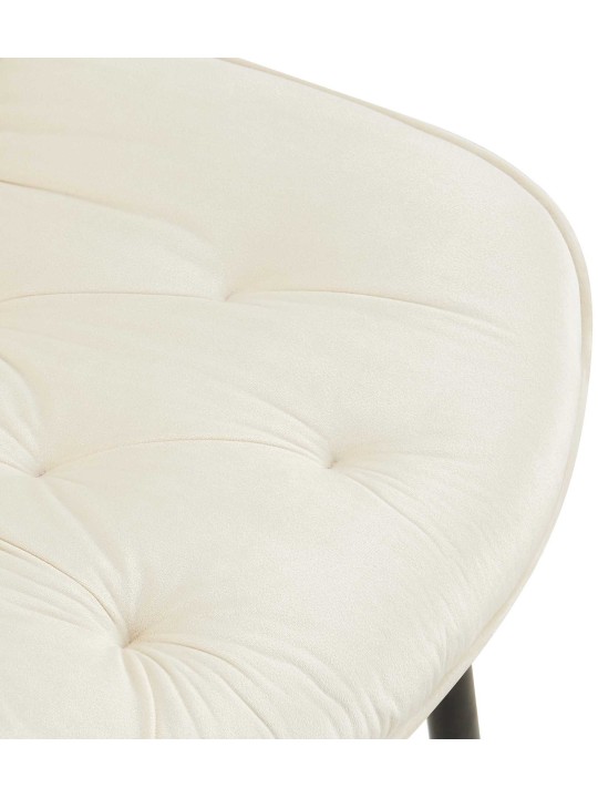 Sada 2 jedálenských stoličiek Wallace velvet, krémová