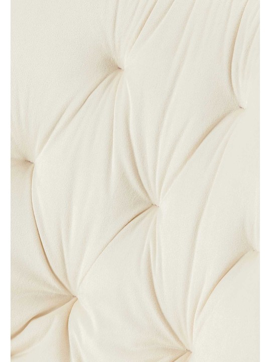 Sada 2 jedálenských stoličiek Wallace velvet, krémová