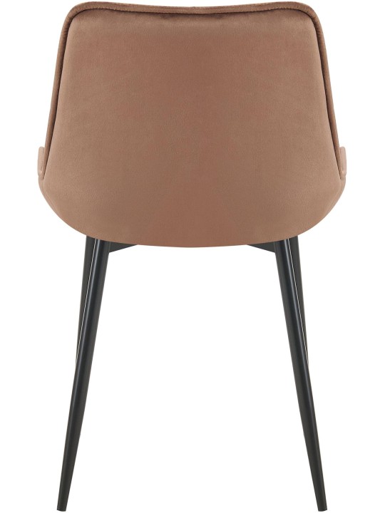 Sada 2 jedálenských stoličiek Wallace velvet, hnedá