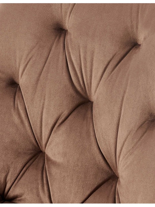 Sada 2 jedálenských stoličiek Wallace velvet, hnedá