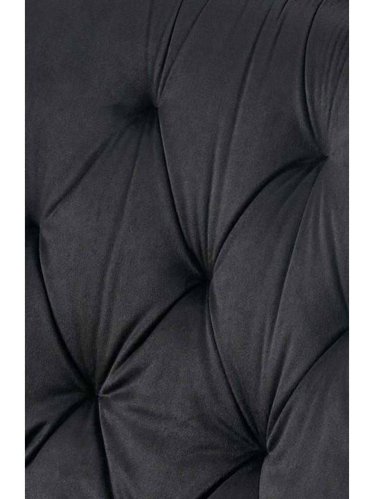 Sada 2 jedálenských stoličiek Wallace velvet, čierna