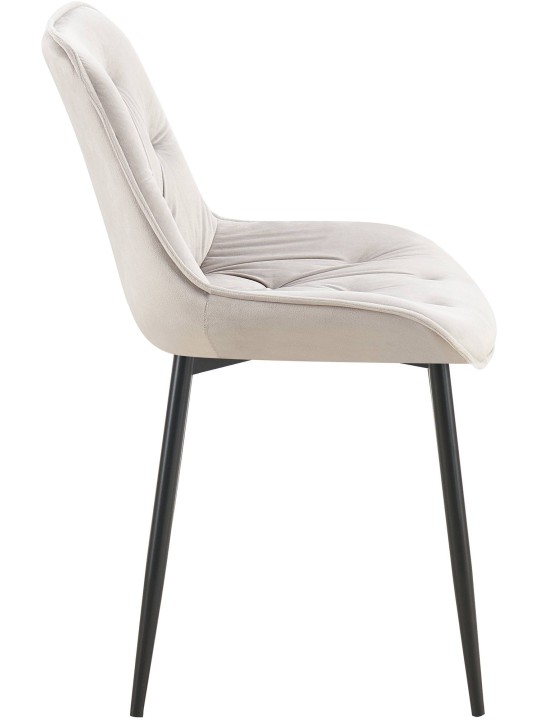 Sada 2 jedálenských stoličiek Wallace velvet, sivá